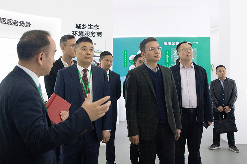 岳阳市长丰县当局辅导一行到格林生态调研领导工作
